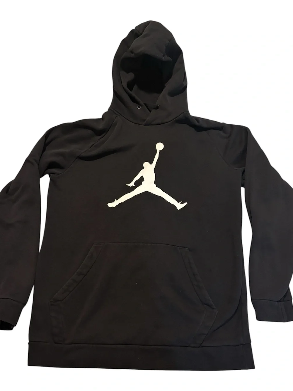 Jordan Black Hoodie with White Jumpman Logo